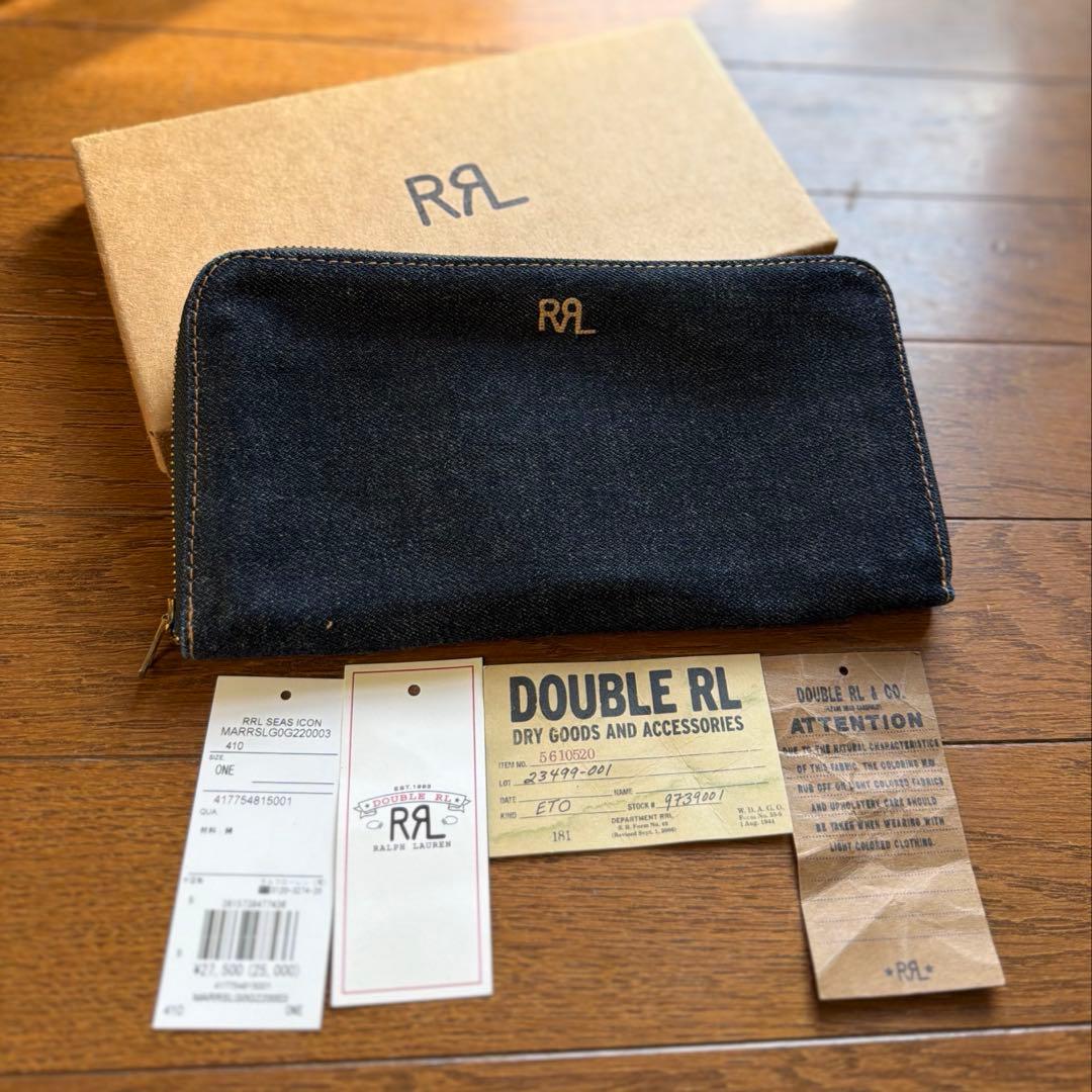 RRL デニム長財布 ジッパータイプ
