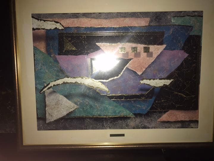 現代アート　額縁付き　絵画　ワールドアートコレクション　ノルテ　フラグメンツ