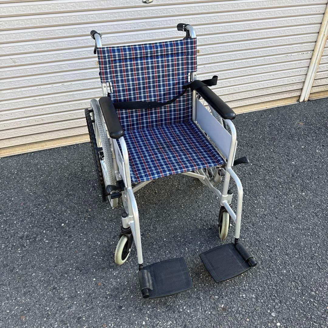 車椅子 自走式 背折れ コーナン KYR19-4058 アルミ製【A-213】