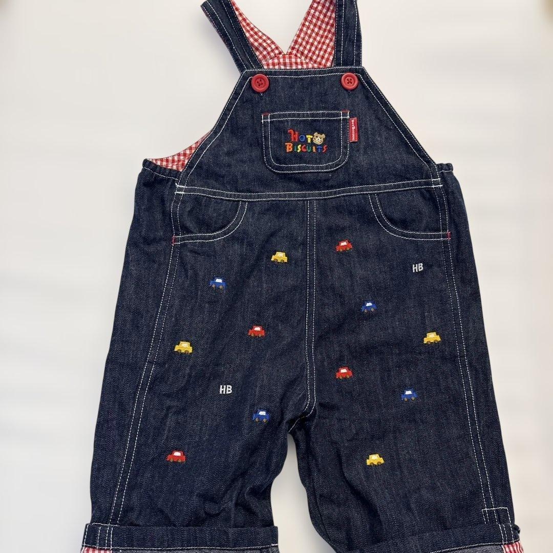 ホットビスケッツ ミキハウス オーバーオール L 90-100 - メルカリ
