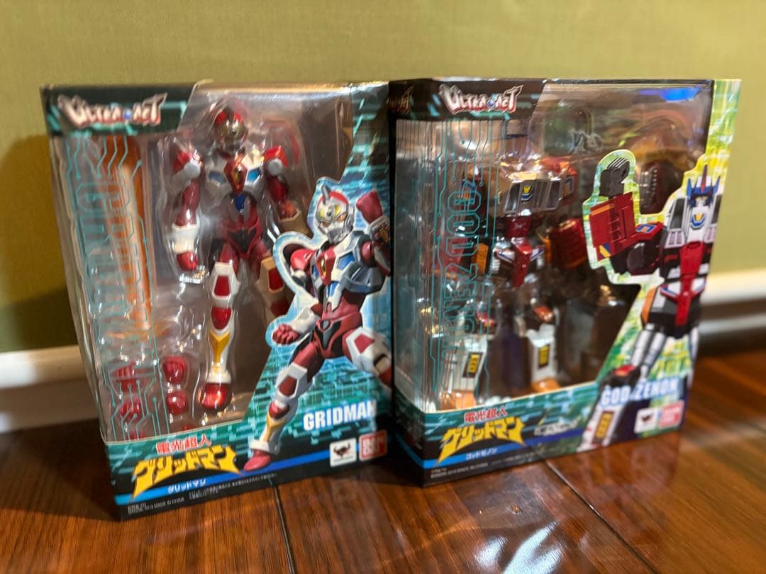 ウルトラアクト グリッドマン ゴッドゼノン セット売りULTRA-ACTオマケ付 ULTRA-ACT ウルトラアクト 合体電神ゴッドゼノン レビュー