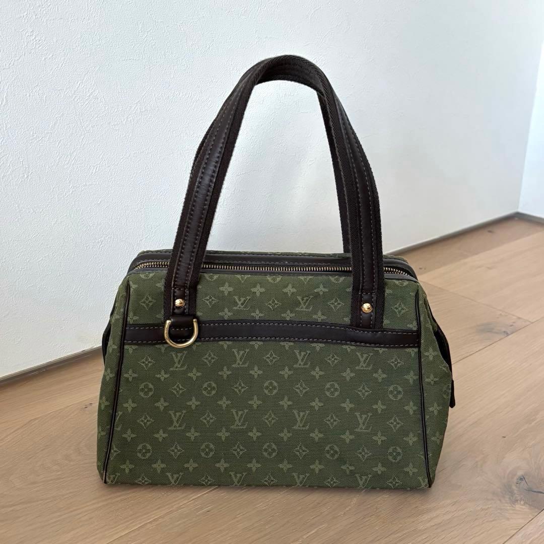最終価格　ルイヴィトン ジョセフィーヌ　モノグラム　ボストンバッグ　グリーン