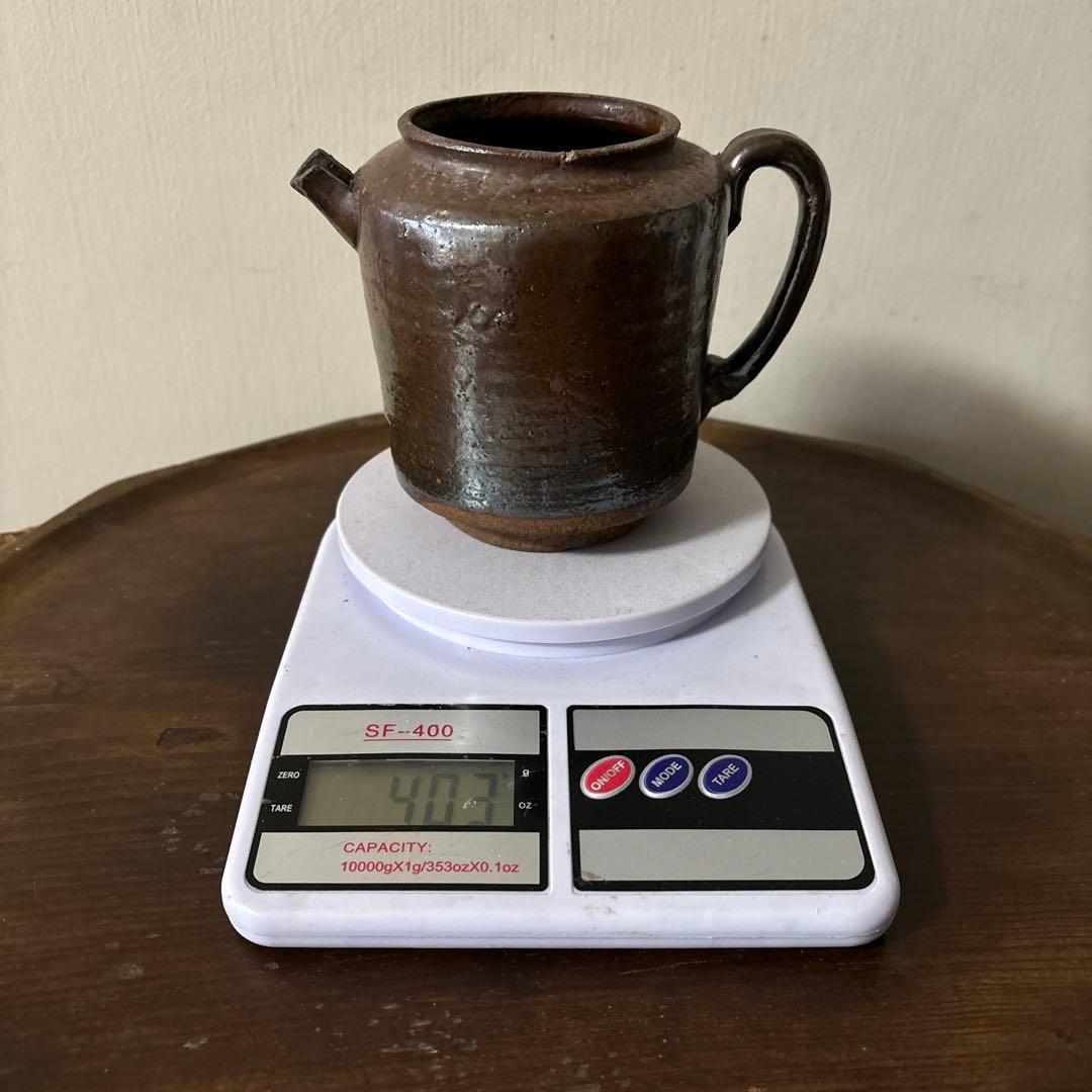 古い水差し 瀬戸 美濃 フラワーポット アンティーク 古道具 ピッチャー