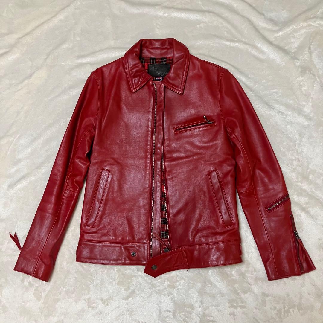 ジャケット・アウター Liugoo Leathers riders jacket lamb y2k