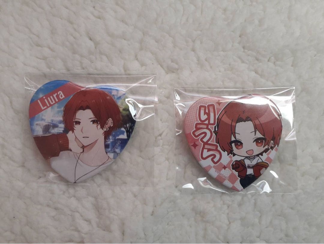 いれいす りうら ハート型缶バッチ 2個セット - メルカリ