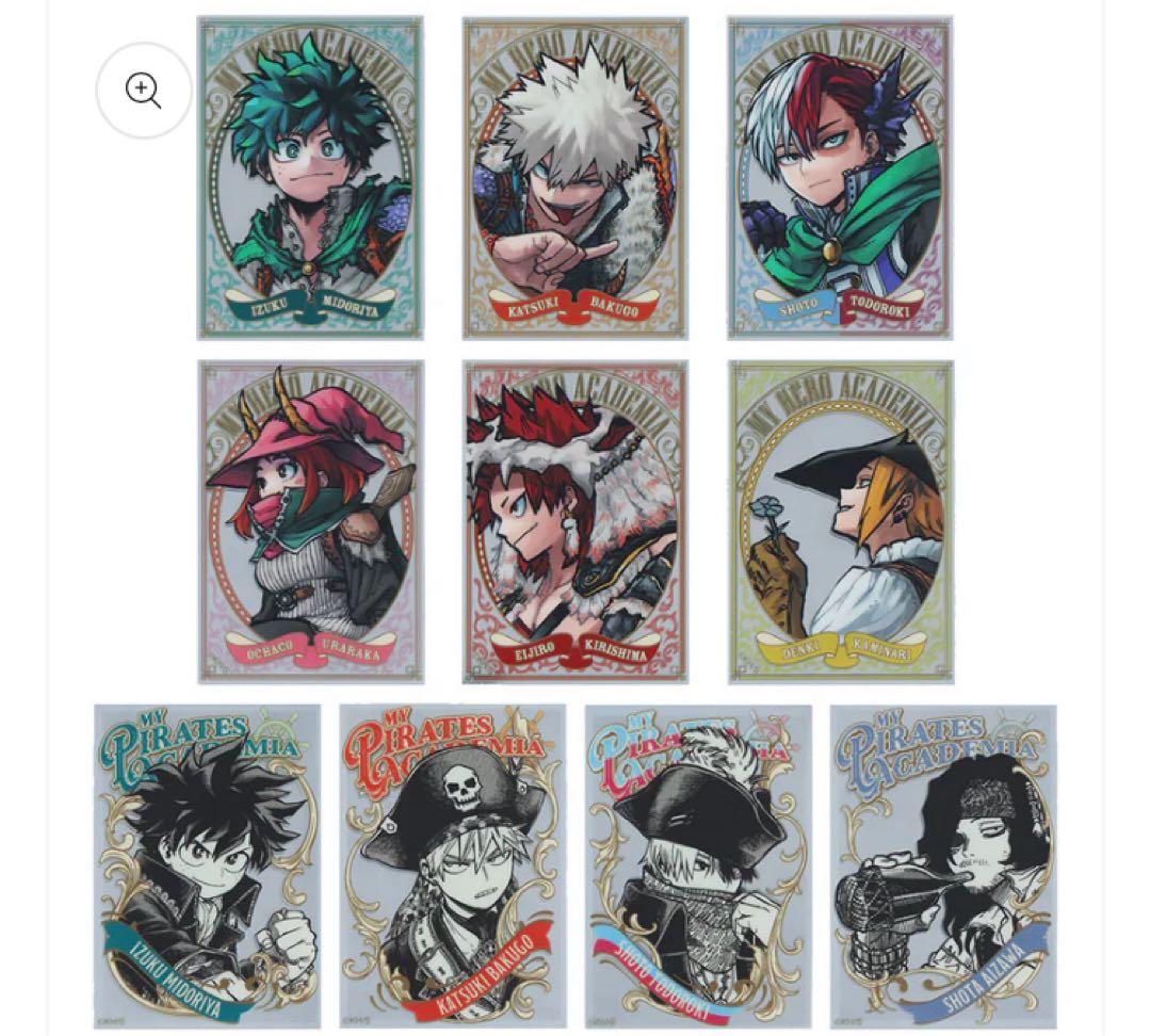僕のヒーローアカデミア　パブミラー風アクリルステッカーコレクションファンタジー