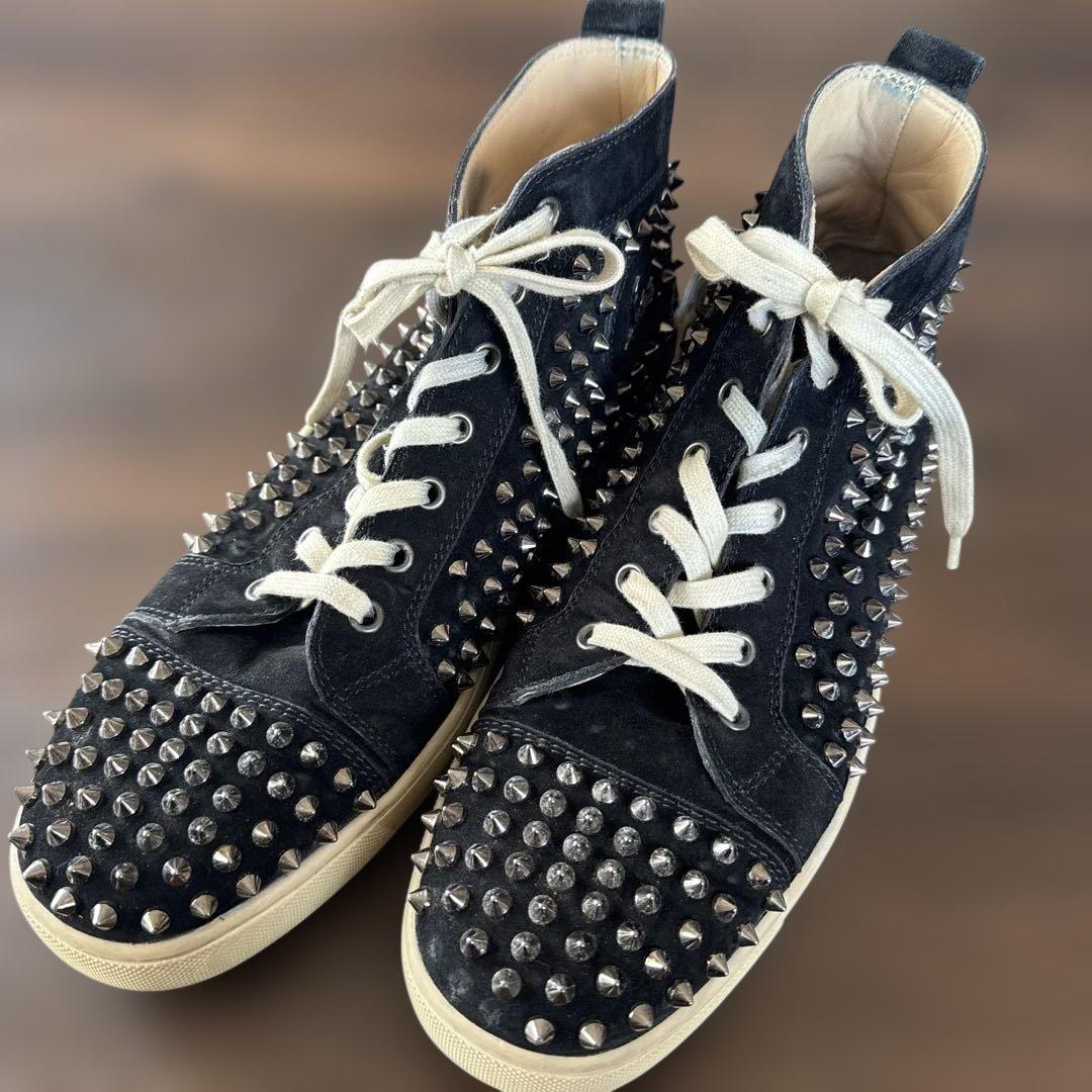 Christian Louboutin スタッズハイカットスニーカー 中古・古着通販】Christian Louboutin (クリスチャン・ルブタン