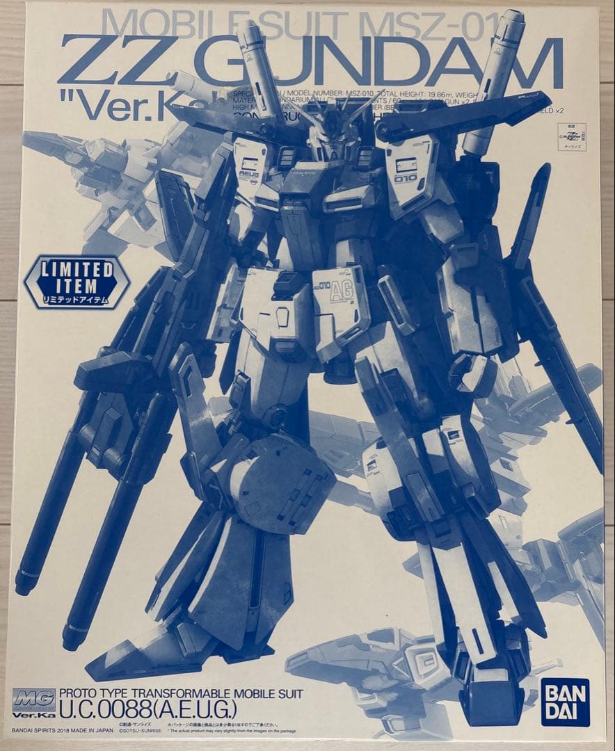 MG 1/100ダブルゼータガンダムVer.Kaクリアカラー 限定ガンプラ「MG ダブルゼータガンダム Ver.Ka［クリアカラー］」も