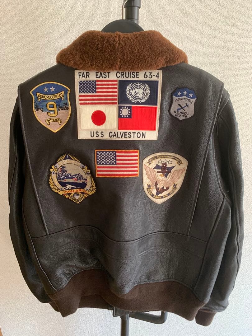 摩*楼様 超希少 AVIREXトップガン G-1 日本国旗モデル ジャケット　タ