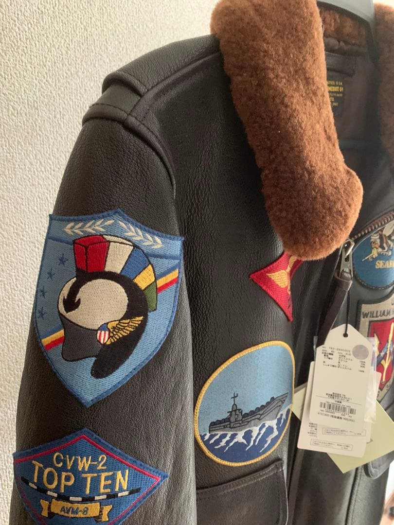 摩*楼様 超希少 AVIREXトップガン G-1 日本国旗モデル ジャケット タ