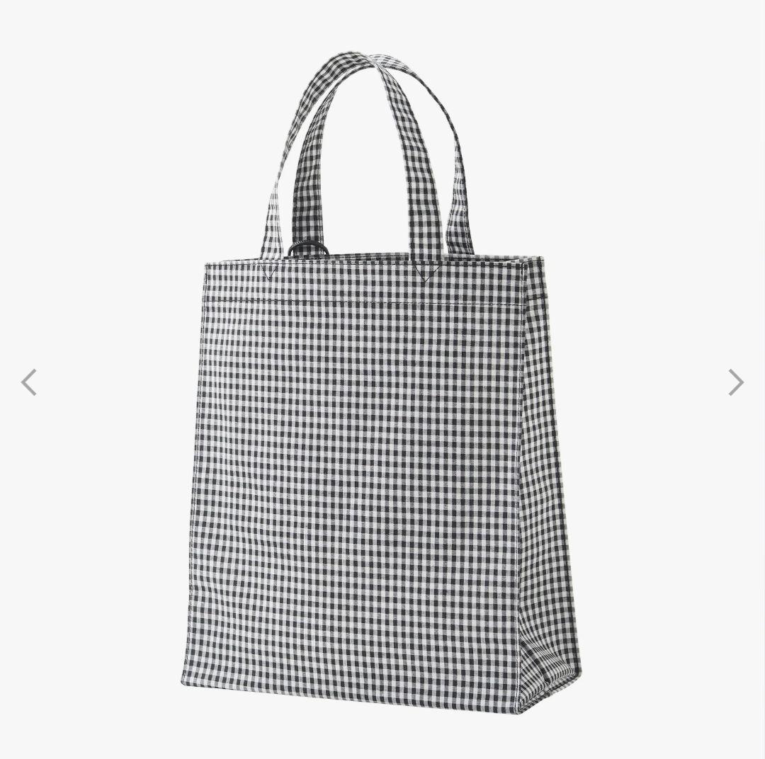 新品・未開封 タグ付き familiar ギンガムチェック トートバッグ