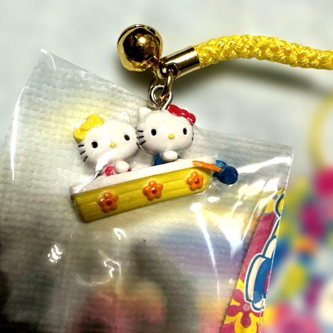 キティ根付け　キティ&ミミィ　ボート　激レア
