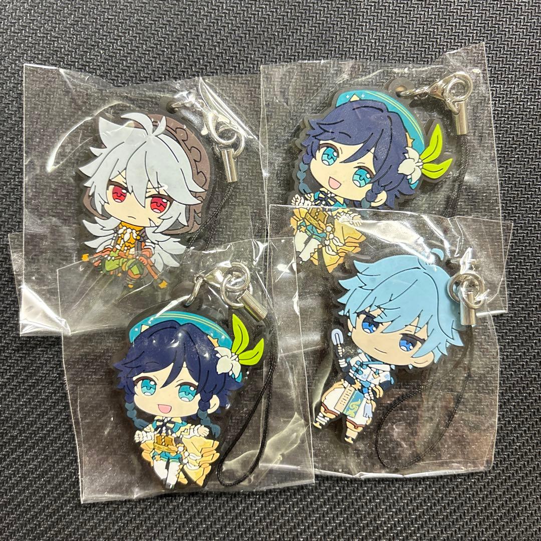 原神 ショタ組(暫定)レザー・ウェンティ・重雲 ラバーストラップセット