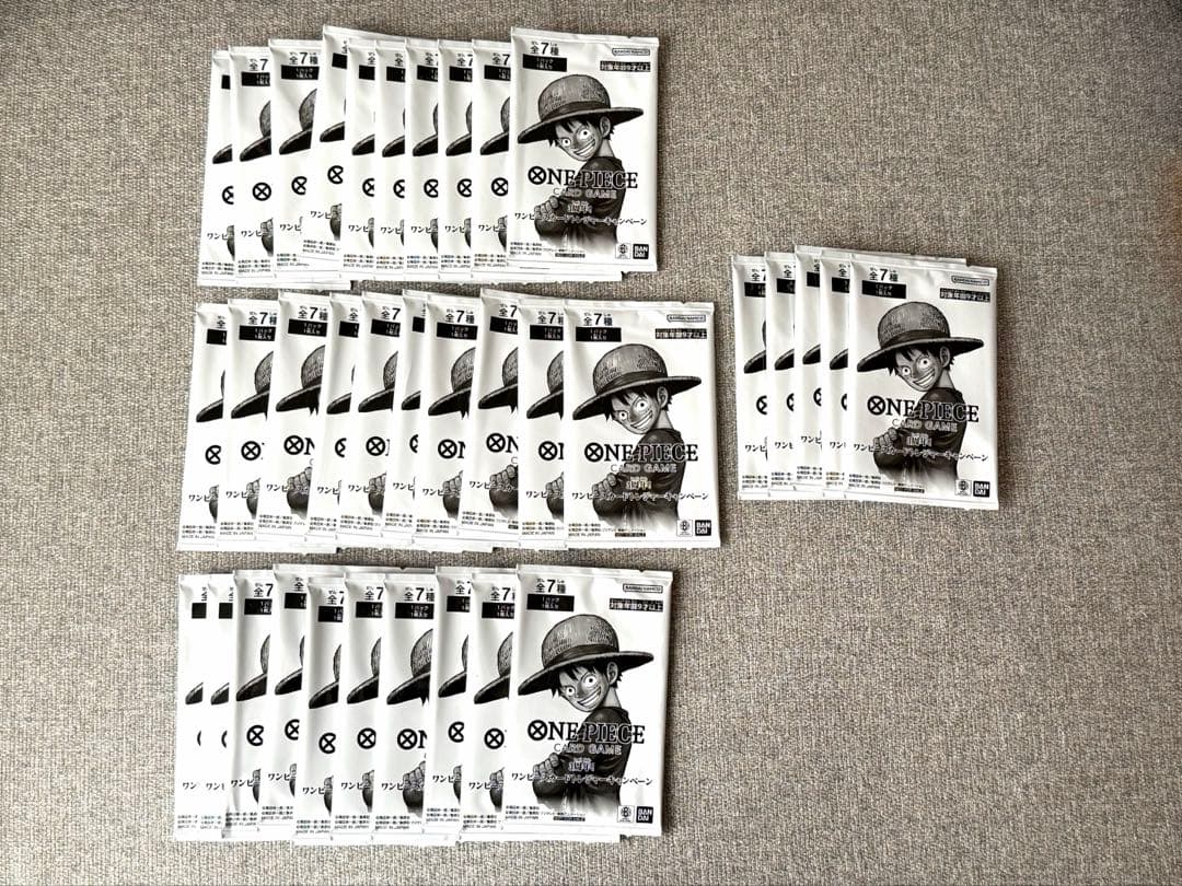 3周年 ワンピースカードトレジャーキャンペーン 未開封35パック ワンピースカード 3周年トレジャーキャンペーン プロモ 35パック