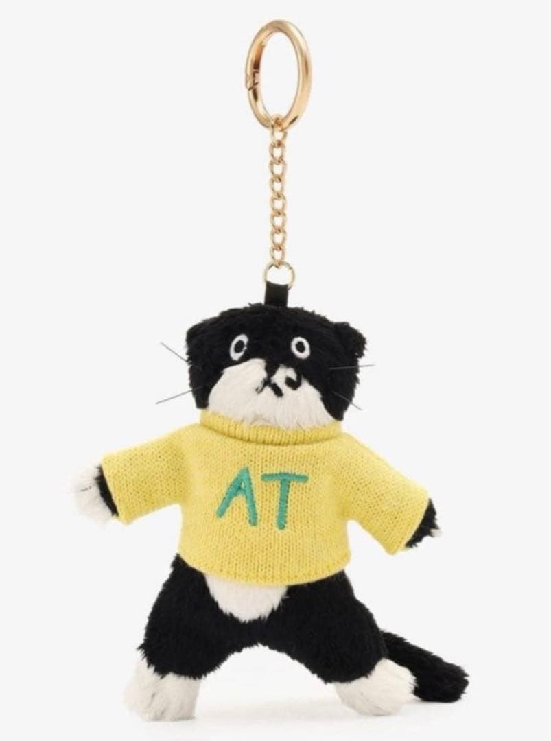 アフタヌーンティー チェ・ヨンジュ ぬいぐるみチャーム 黒猫