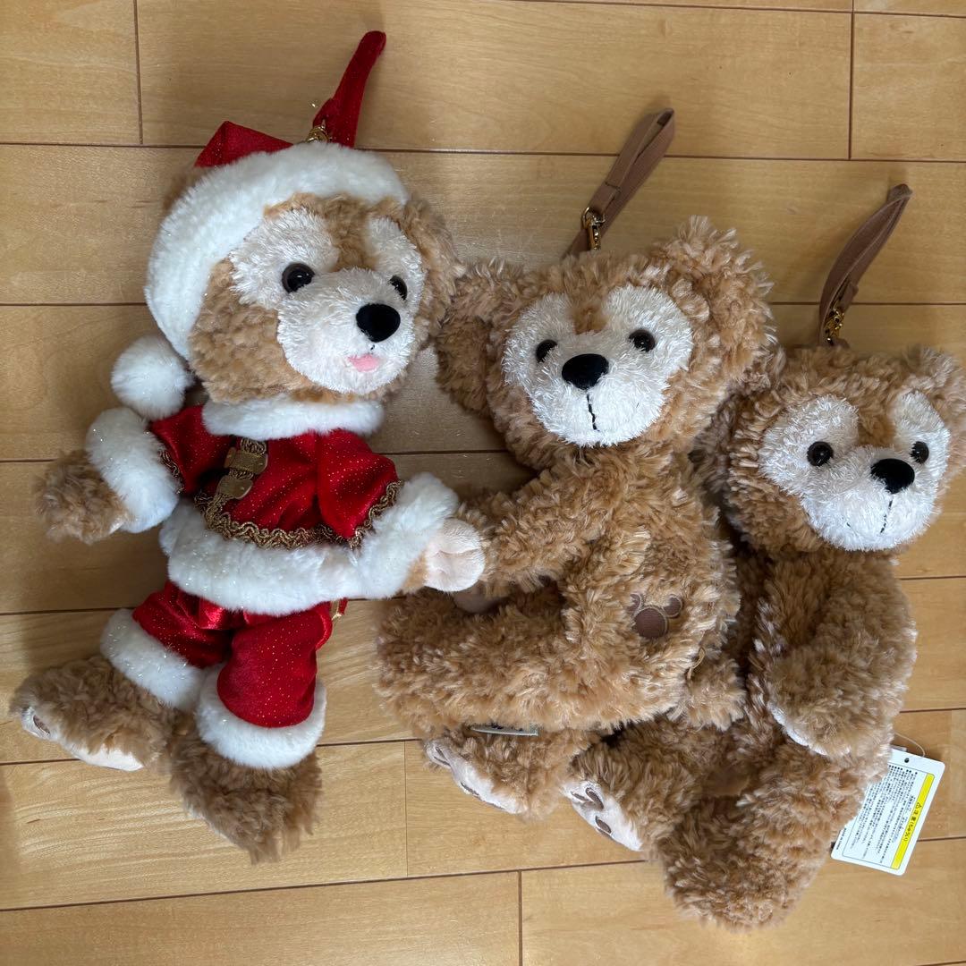 ダッフィー ぬいぐるみポーチ 3体セット キャンリフ オープンマウス