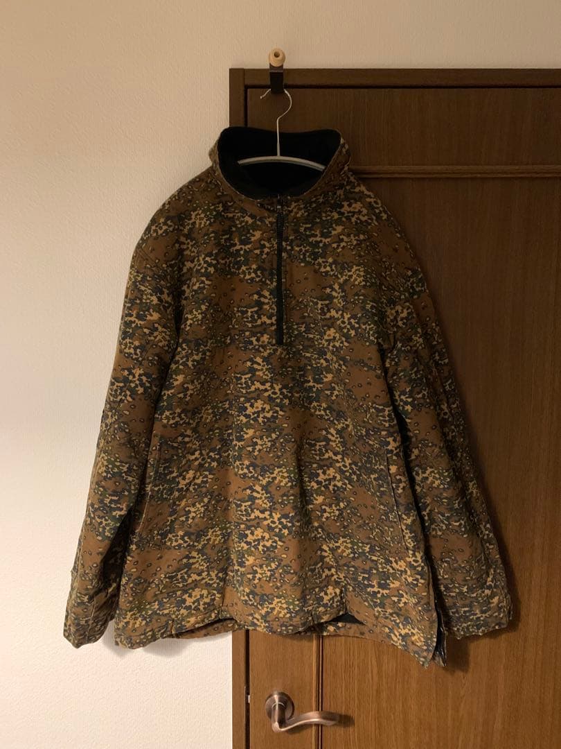 希少　A.P.C. オイルドジャケット　迷彩　ハーフジップ A.P.C. oil coating cotton half zip camouflage pattern jacket