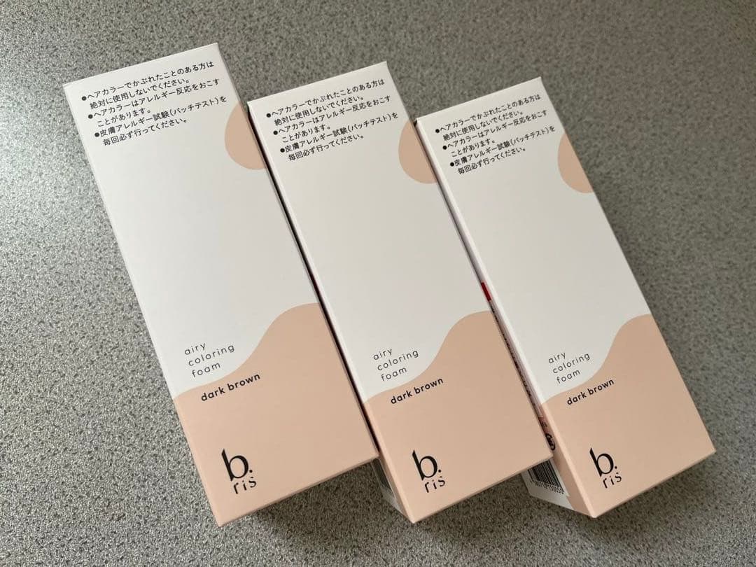 ビーリス　エアリーカラーリングフォーム　 ダークブラウン　3本