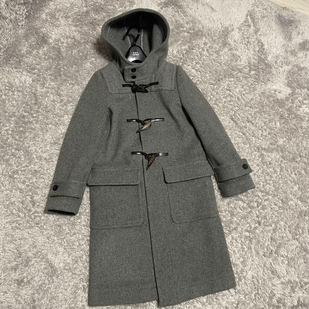 HYKE　ダッフルコート　ウール混　レディース　アウター　Lグレー　希少色　1