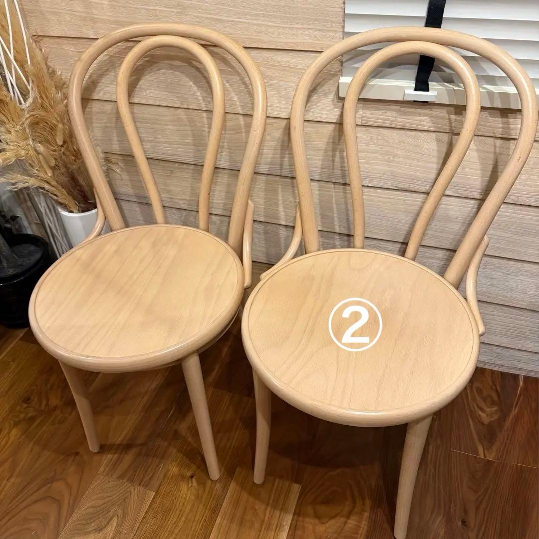 ②【美品】曲げ木ダイニングチェア TON チェコ トーネット