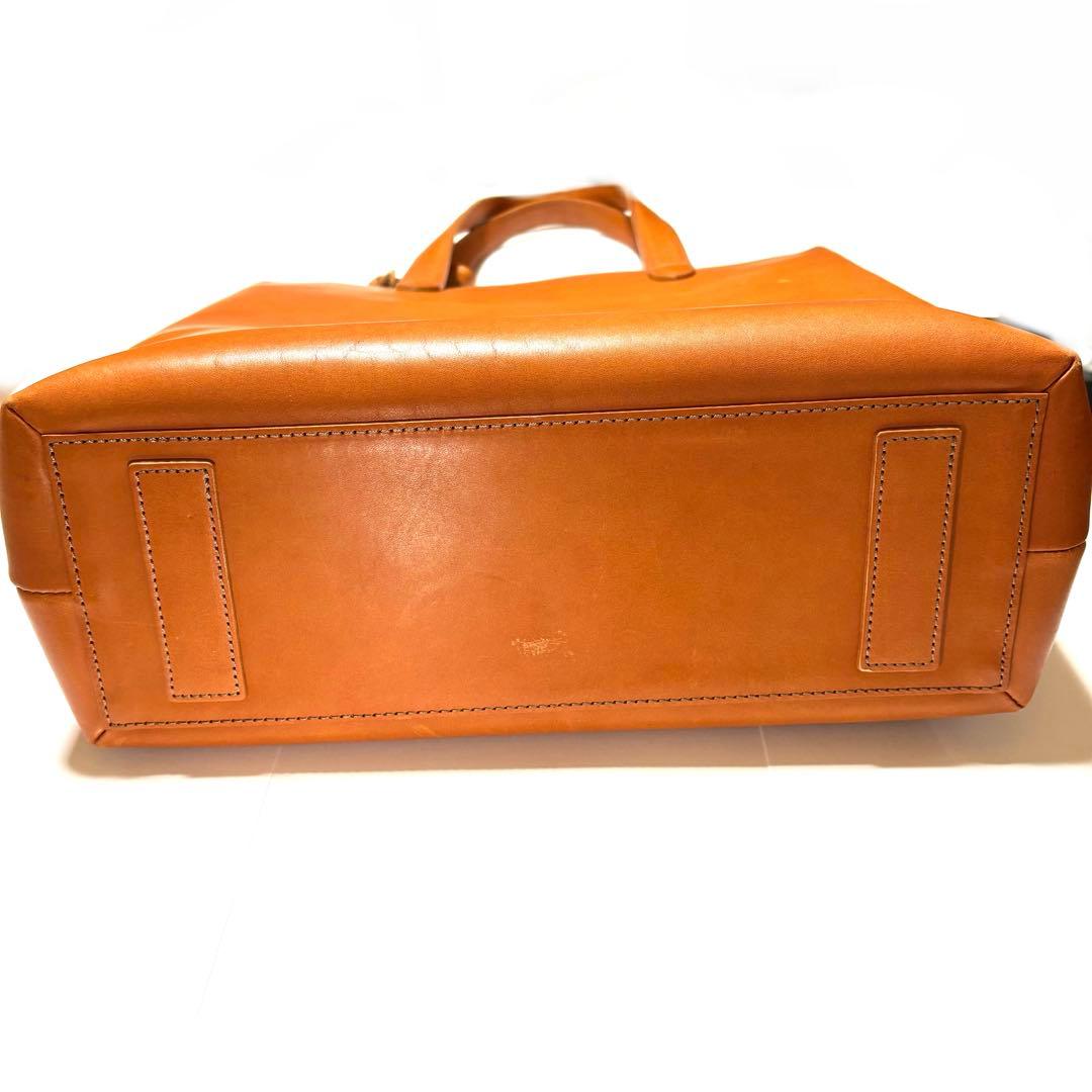 傷あり】土屋鞄 ディアリオ トールトート 金茶 京都店10周年特別限定色