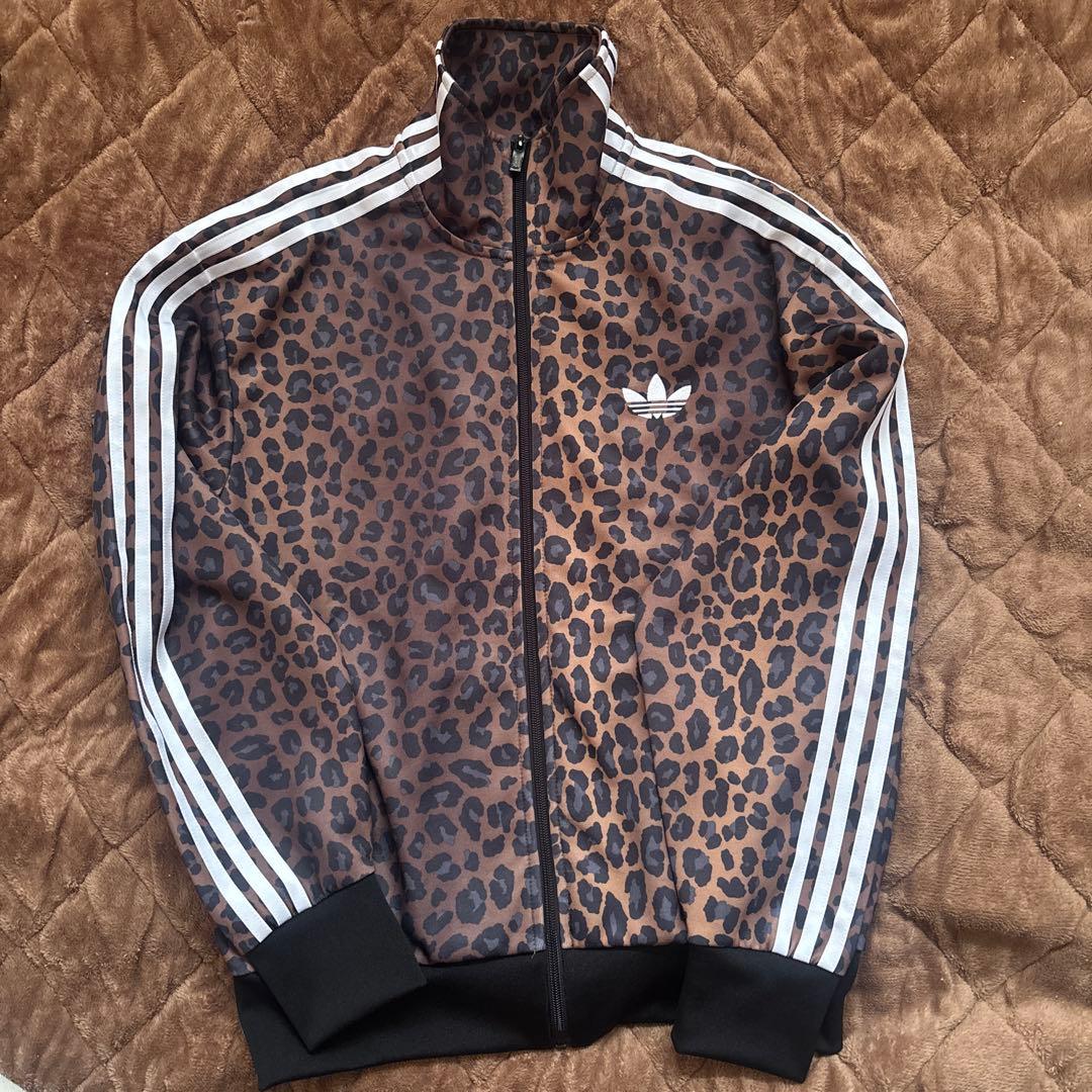 adidas ABCマート限定　レオパード トラックジャケット　L ヒョウ柄