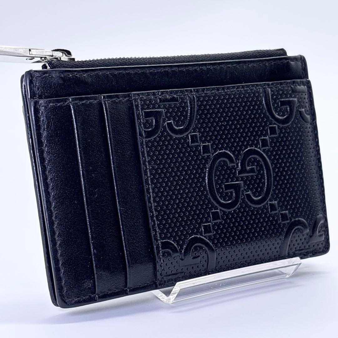 グッチ フラグメントケース ユニセックス ジャンボGG コンパクト 財布 黒