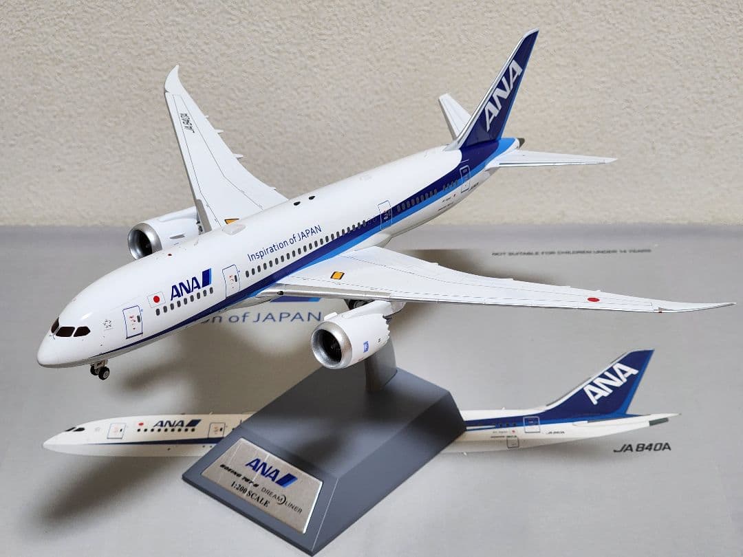 新品】1:200 JFOX ANA B787-8 JA840A 全日空 新品】1:200 JFOX ANA B787-8