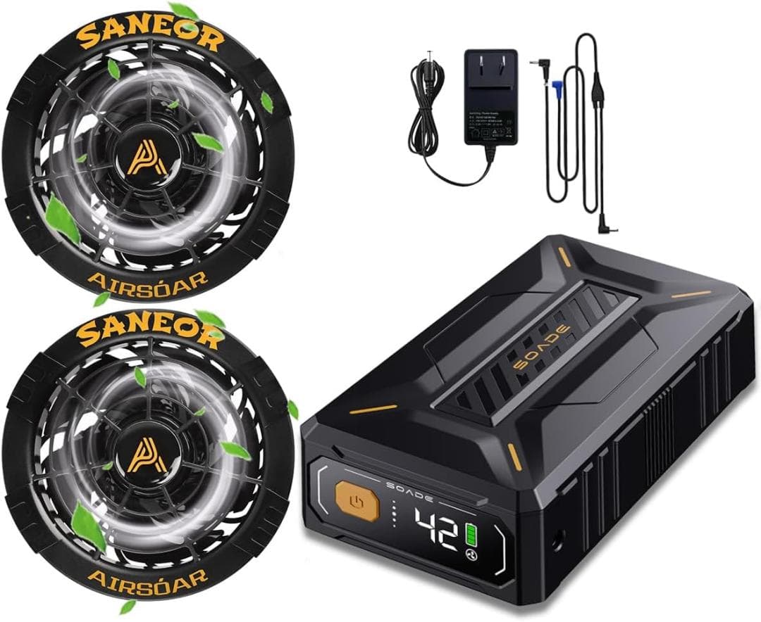 ファンバッテリー　42V超高出力 40500mAh大容量　作業服 25H