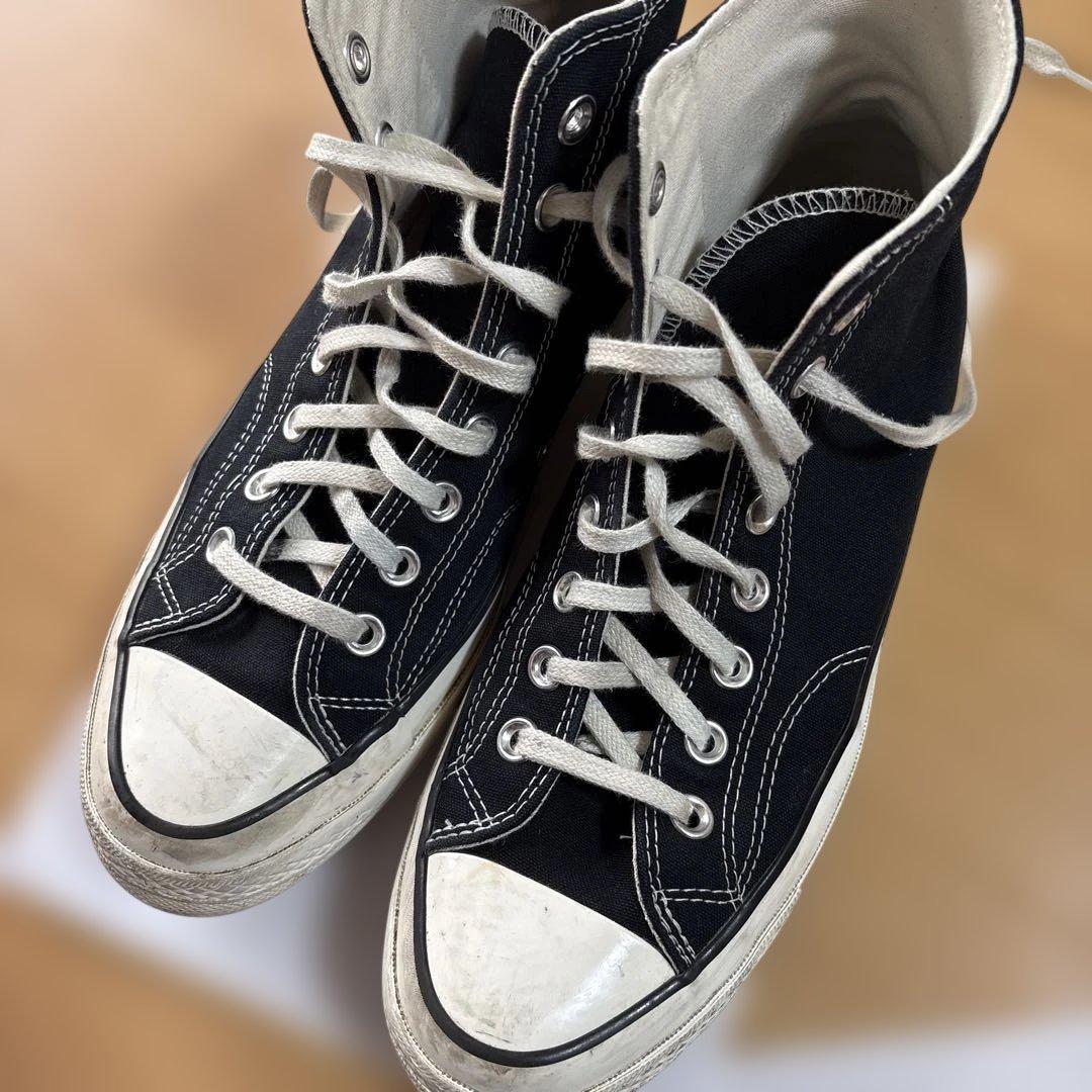 定番 CT70 コンバース チャックテイラー ハイカット ブラック 27.0cm
