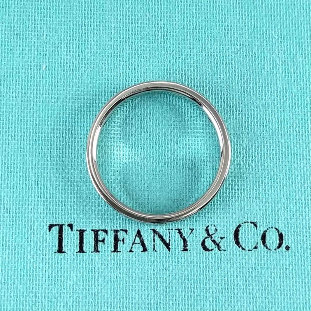 ○SALE○【ティファニー】フラット バンド ダイヤ 3P 16号 2297