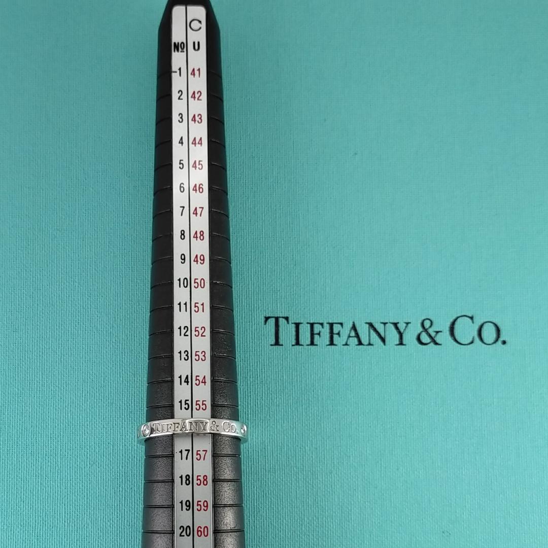○SALE○【ティファニー】フラット バンド ダイヤ 3P 16号 2297