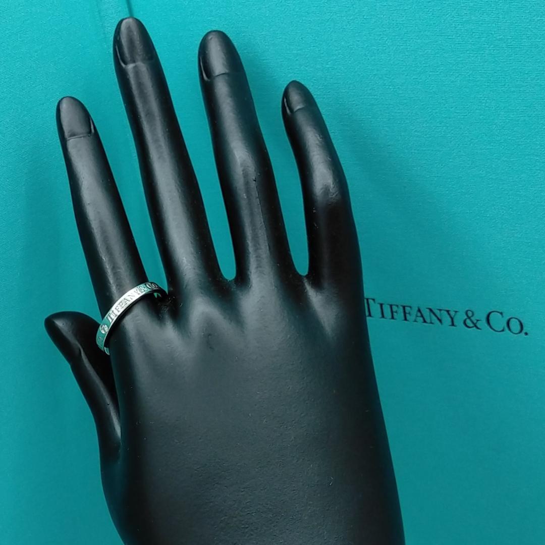 ○SALE○【ティファニー】フラット バンド ダイヤ 3P 16号 2297