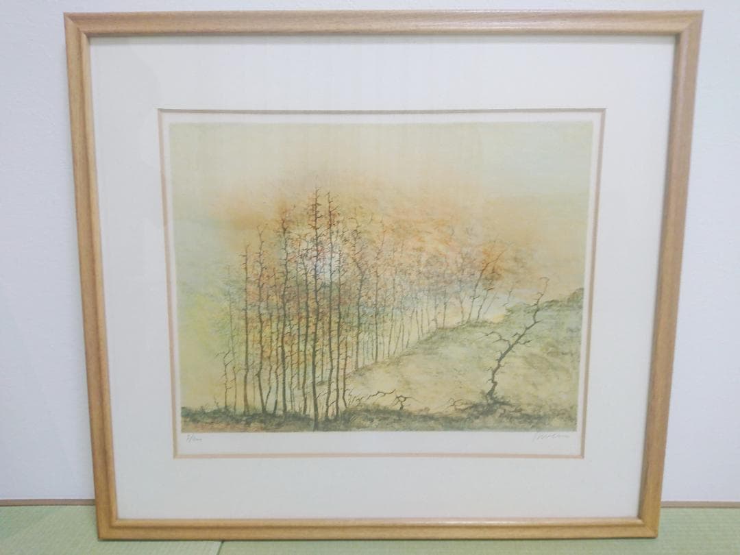 アントニオ・リベラ　リトグラフ　風景画　サイン入り