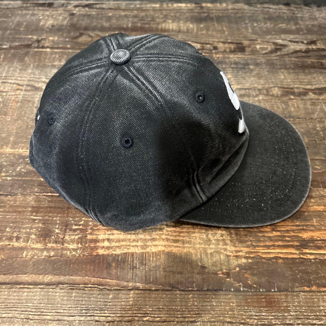 SUPREME ピグメント ブラック キャップ Sロゴ - メルカリ