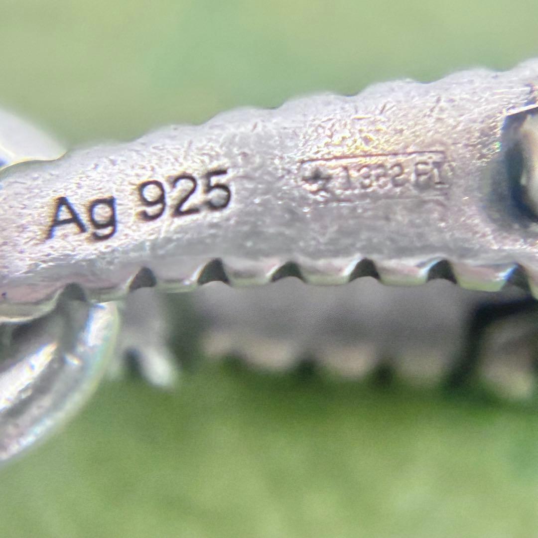 美品】グッチ 45cm アラベスク チェーンのみ ネックレス シルバー 燻