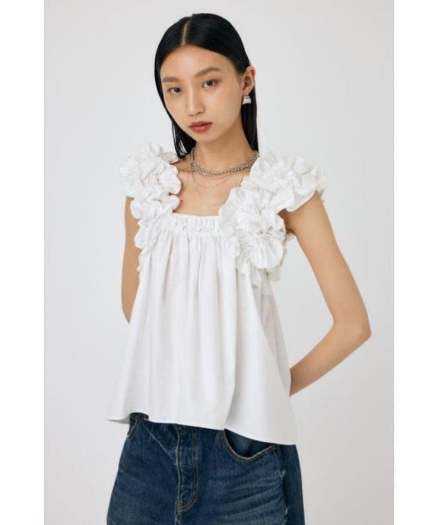MOUSSY SHOULDER FRILLS トップス　マウジー　完売品