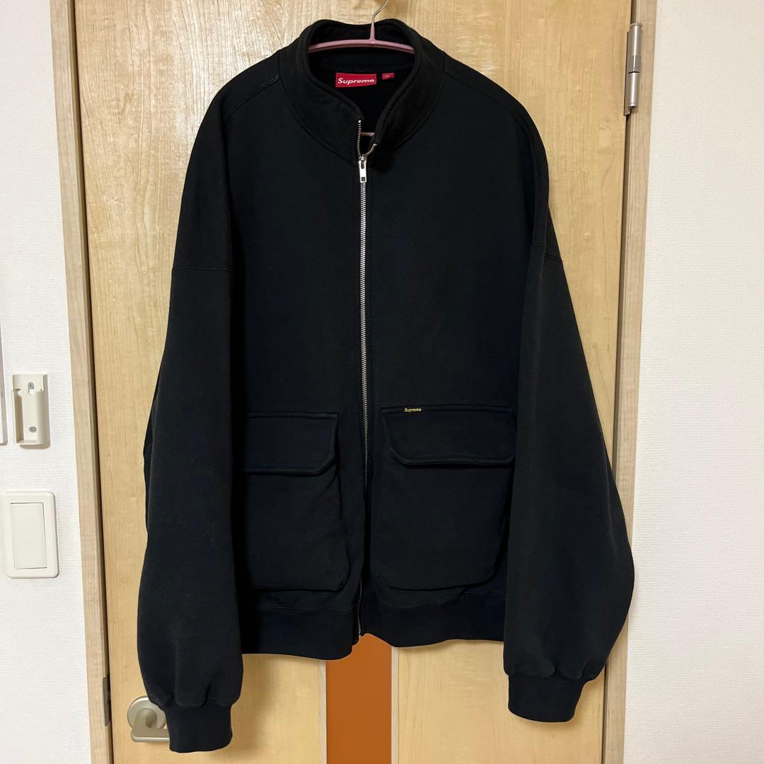 supreme cargo pocket zip up sweatshirt - メルカリ