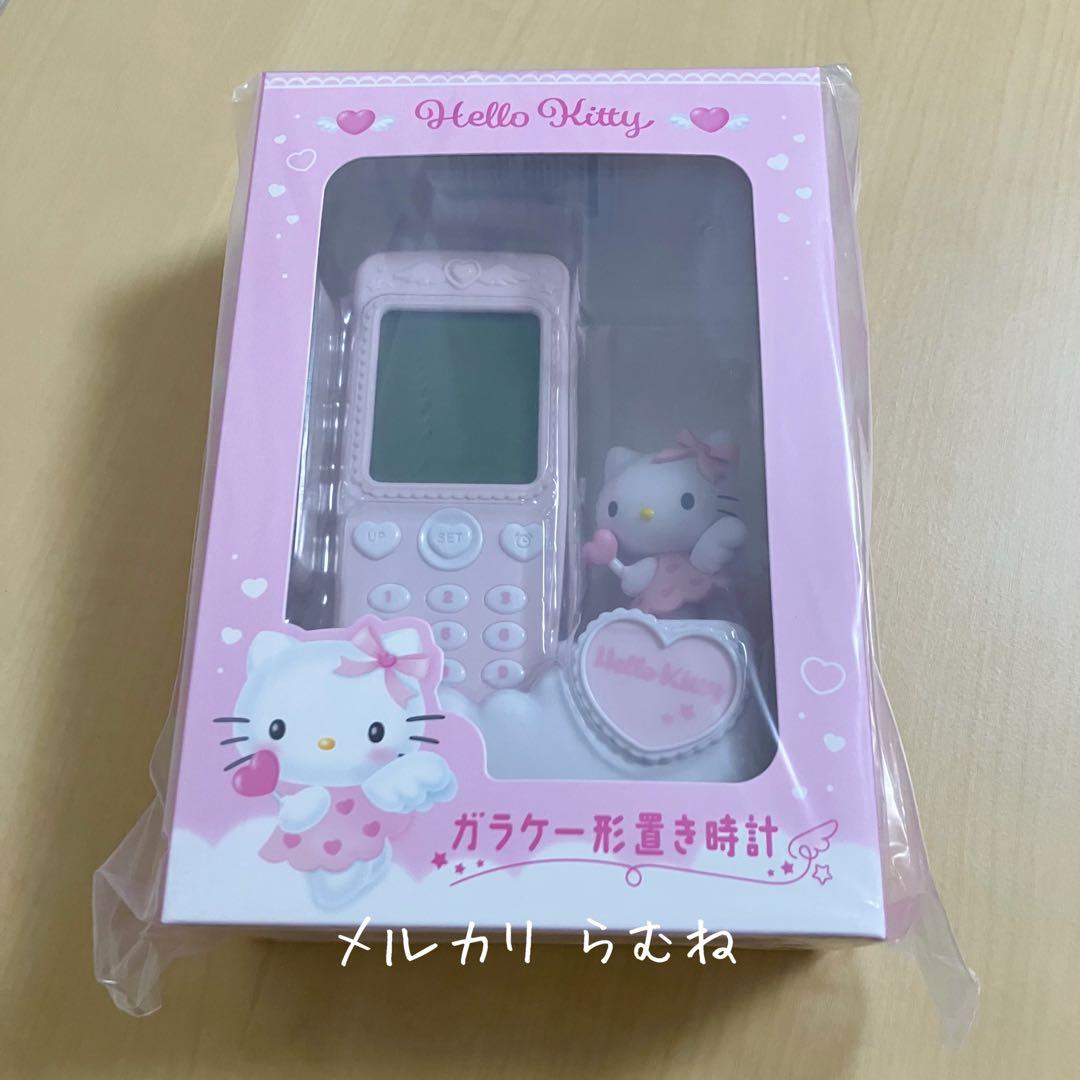 未開封 平成 サンリオ ハローキティ ガラケー形置き時計 ガラケー型置き時計