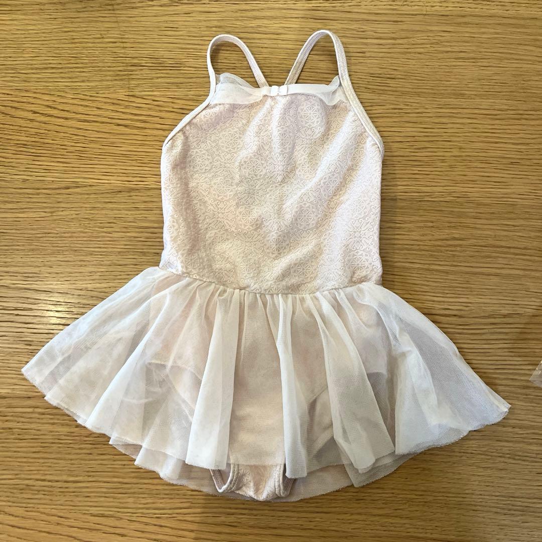 バレエレオタード 120Kサイズ チャコット ベビー ピンク スカート付き