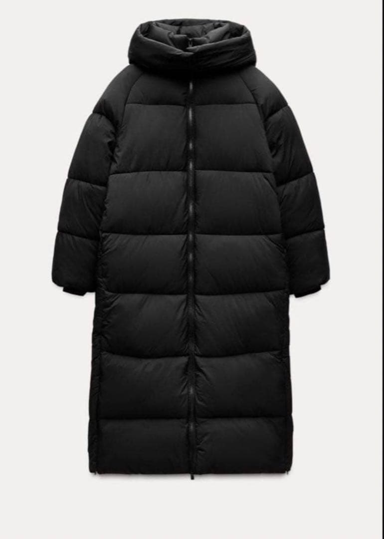 ZARA ベンチコート ロングダウン - メルカリ
