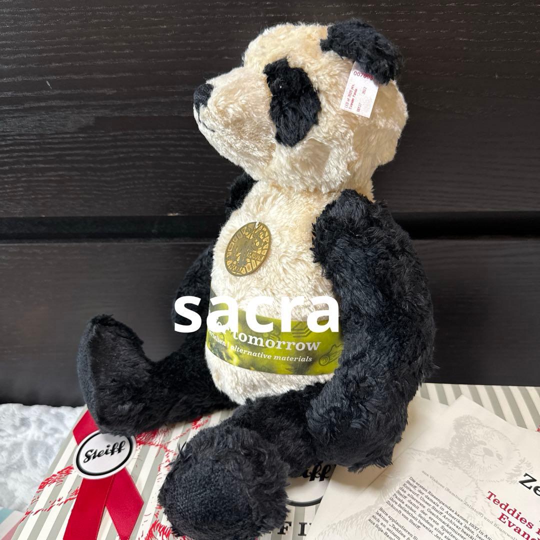 世界限定Steiff シュタイフ テディベア パンダ ぬいぐるみ - メルカリ