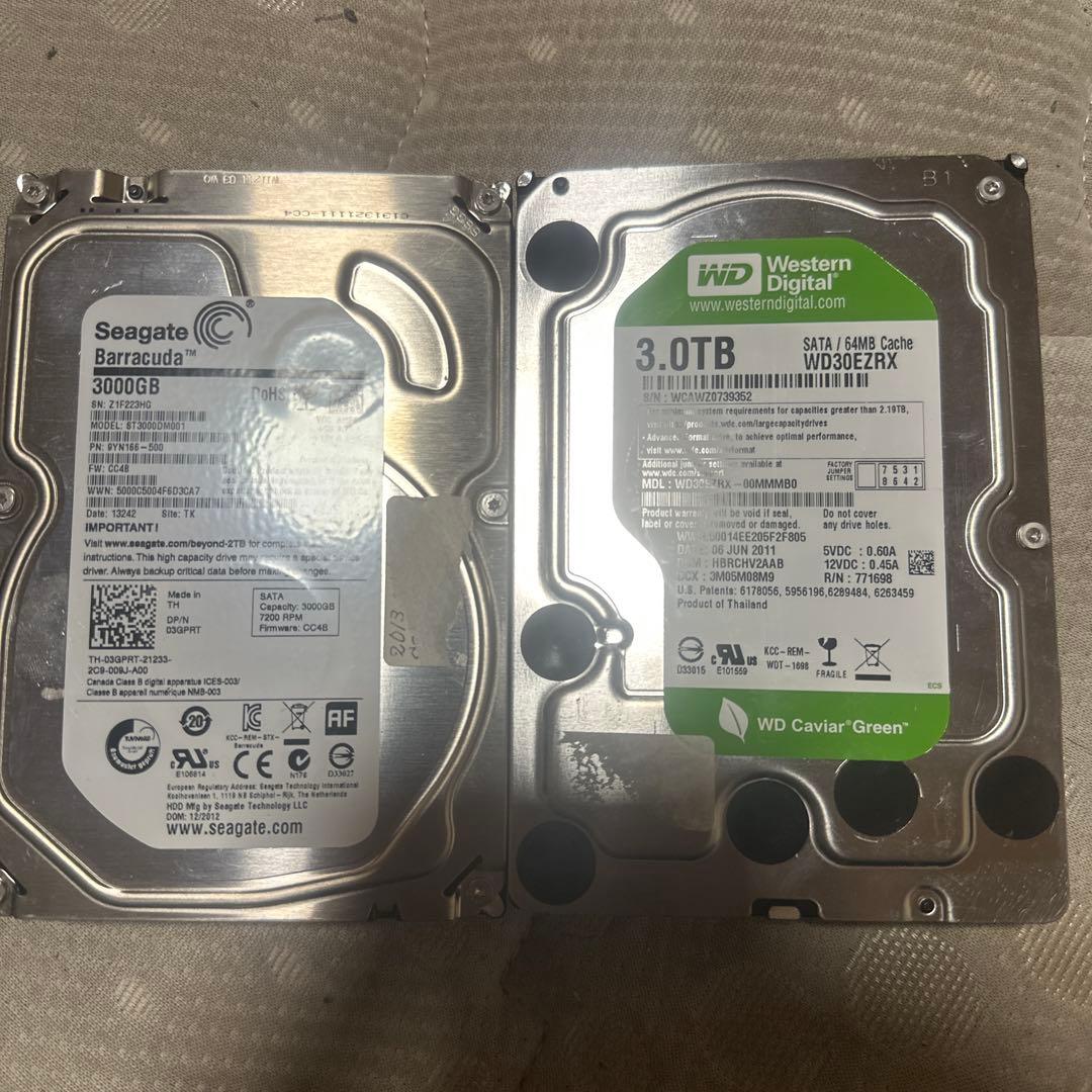 鈴*木様 1000円スタート　HDD セット　3TB x 2