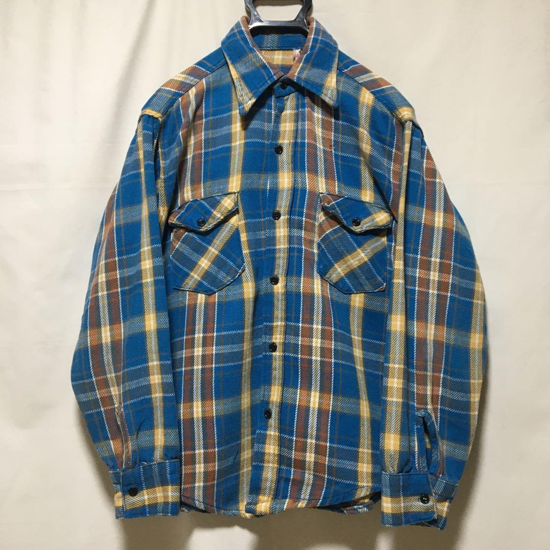 60s 70s FROSTPROOF ヘビネル ネルシャツ vintage - メルカリ