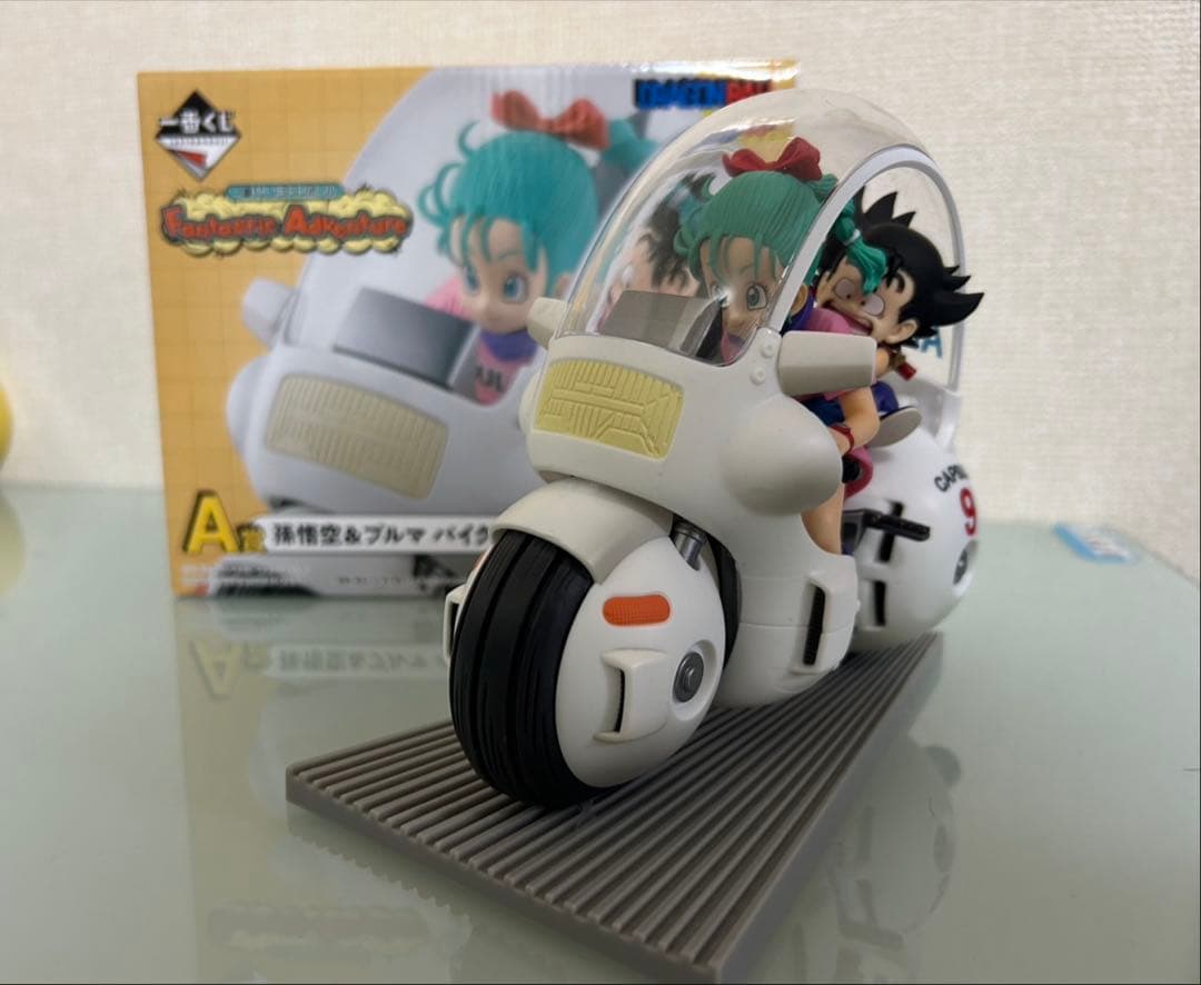 ドラゴンボール 一番くじ A賞 孫悟空＆ブルマ バイクフィギュア