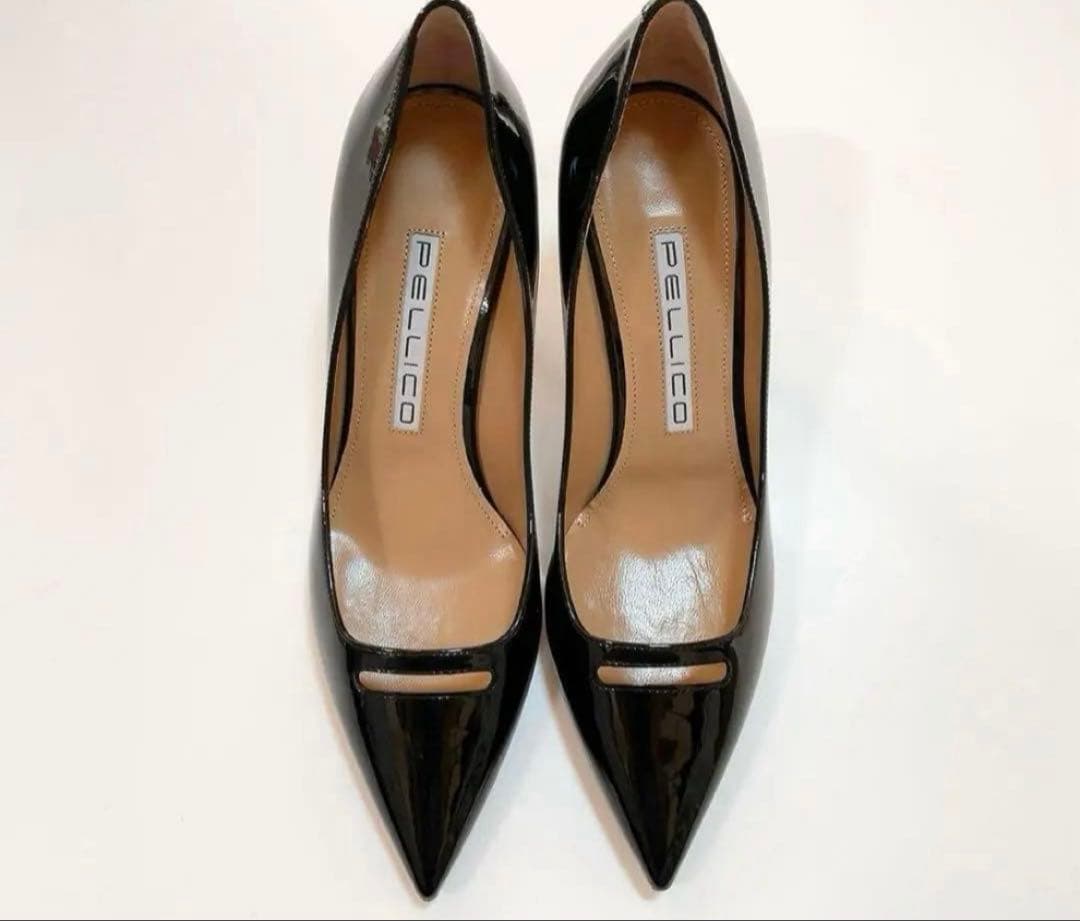 A*ル様 新品　PELLICO アネッリ　レザー　エナメル　パンプス　38.5