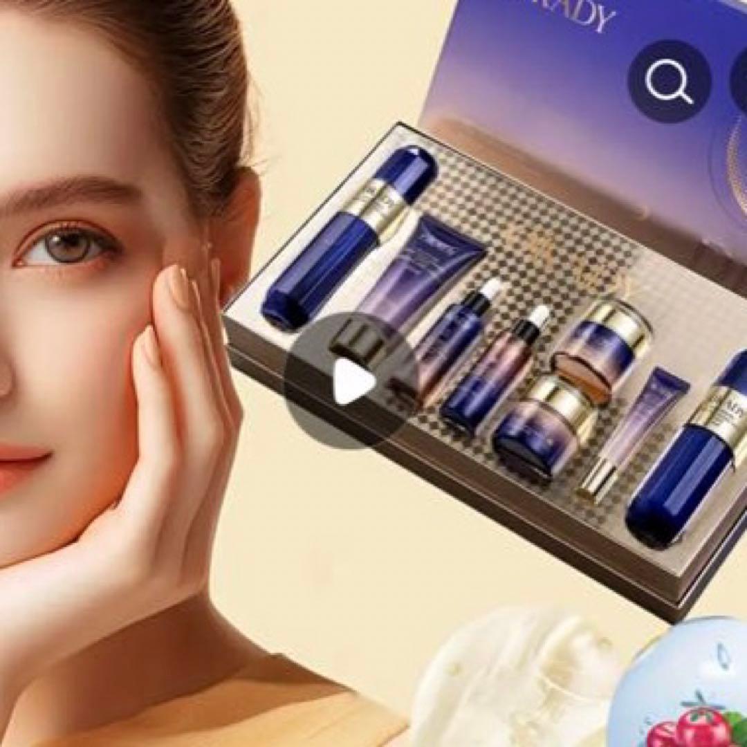 8点セット 保湿＆栄養スキンケアセット - 低アレルギー性、乾燥肌に適す