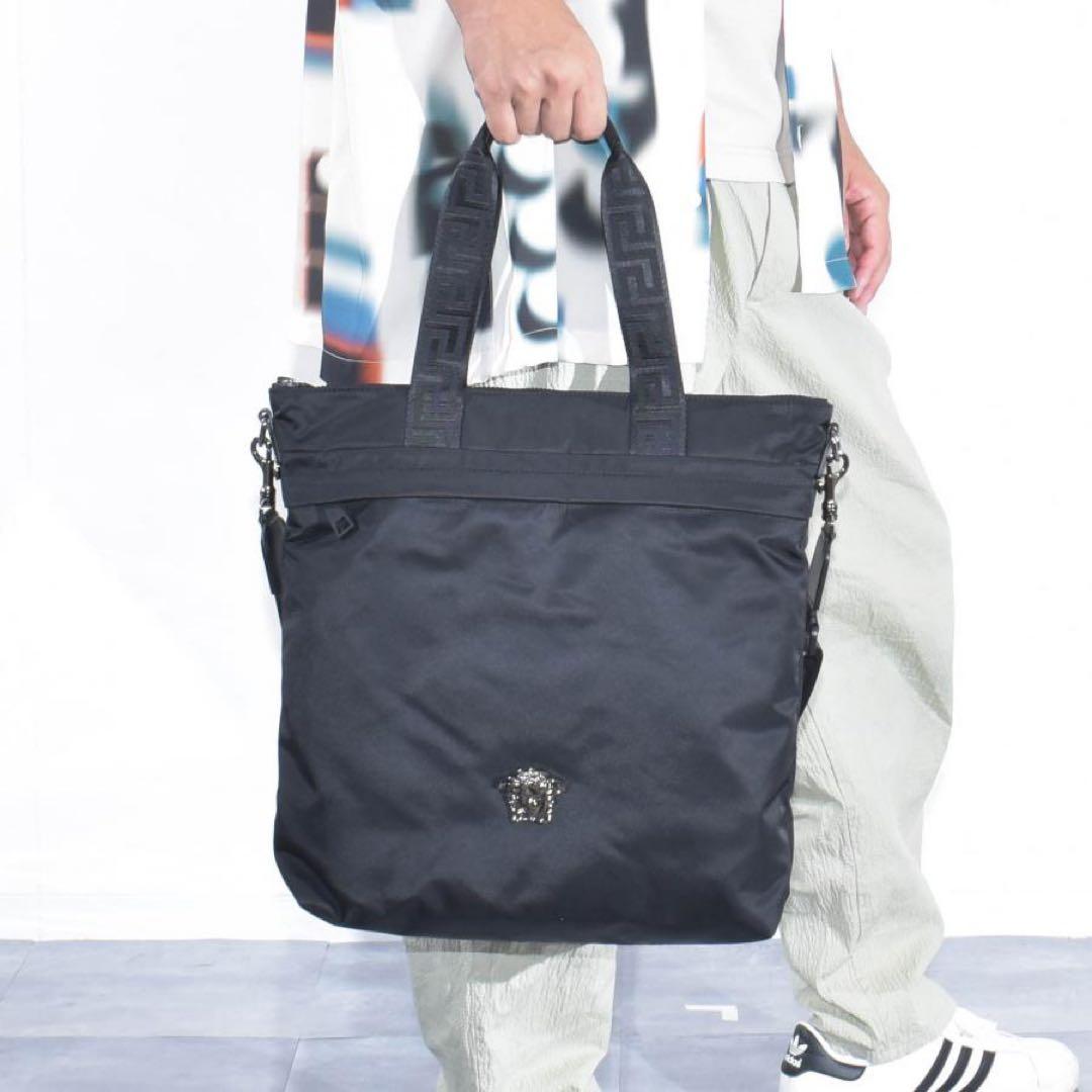 VERSACE メデューサ ナイロン トート
