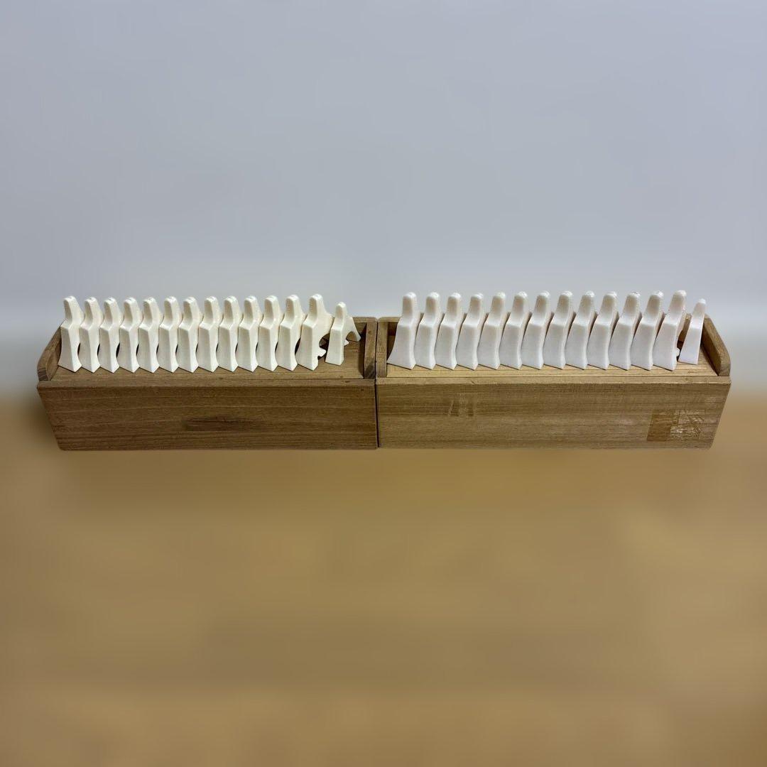 琴柱と桐箱セット 2組 （琴柱28個） 高級品③