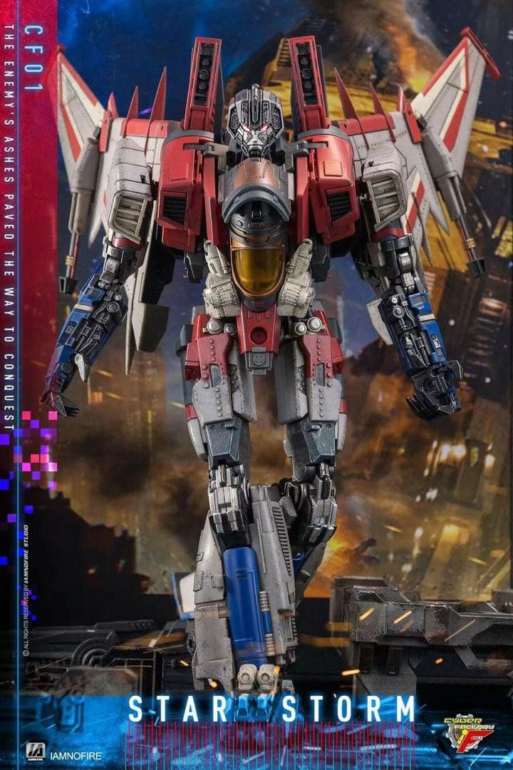 Cyber Factory CF01 スタースクリーム似 フィギュア サイバーファクトリートランスフォーメーション,ロボットアクション